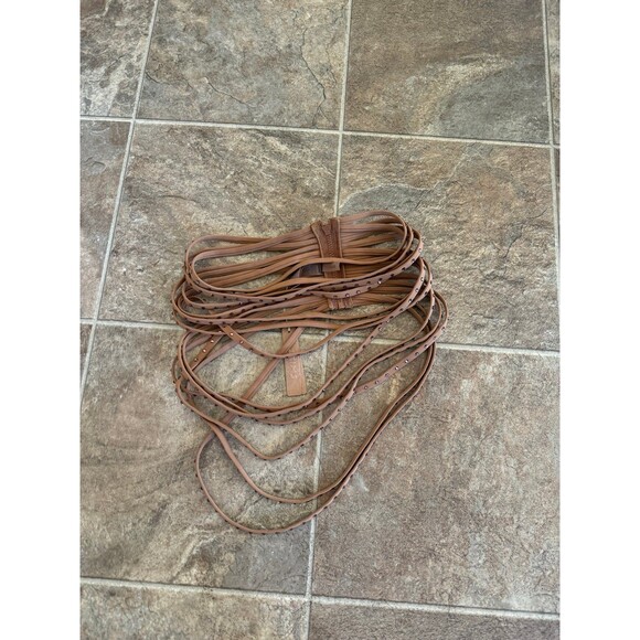 Skims Swim Rhinestone Strappy Skirt Size XXS Almond - Picture 2 of 6